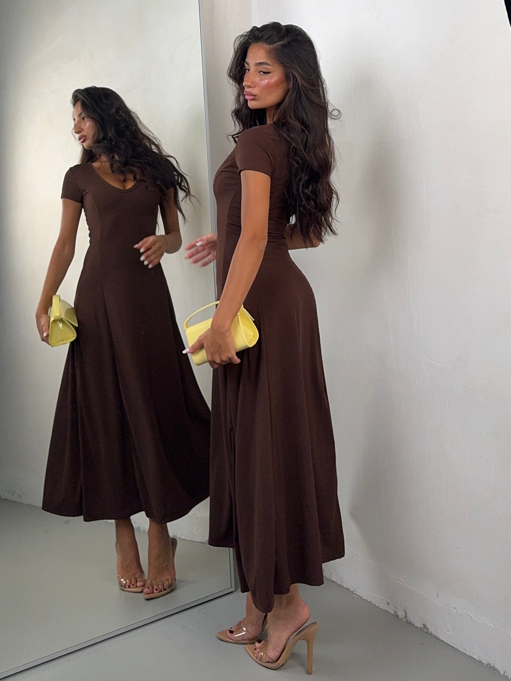 DRESS COSTINA CAFE
