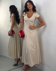 DRESS COSTINA BEIGE