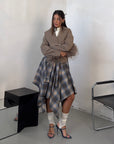 SKIRT ALGODON AZZURRO