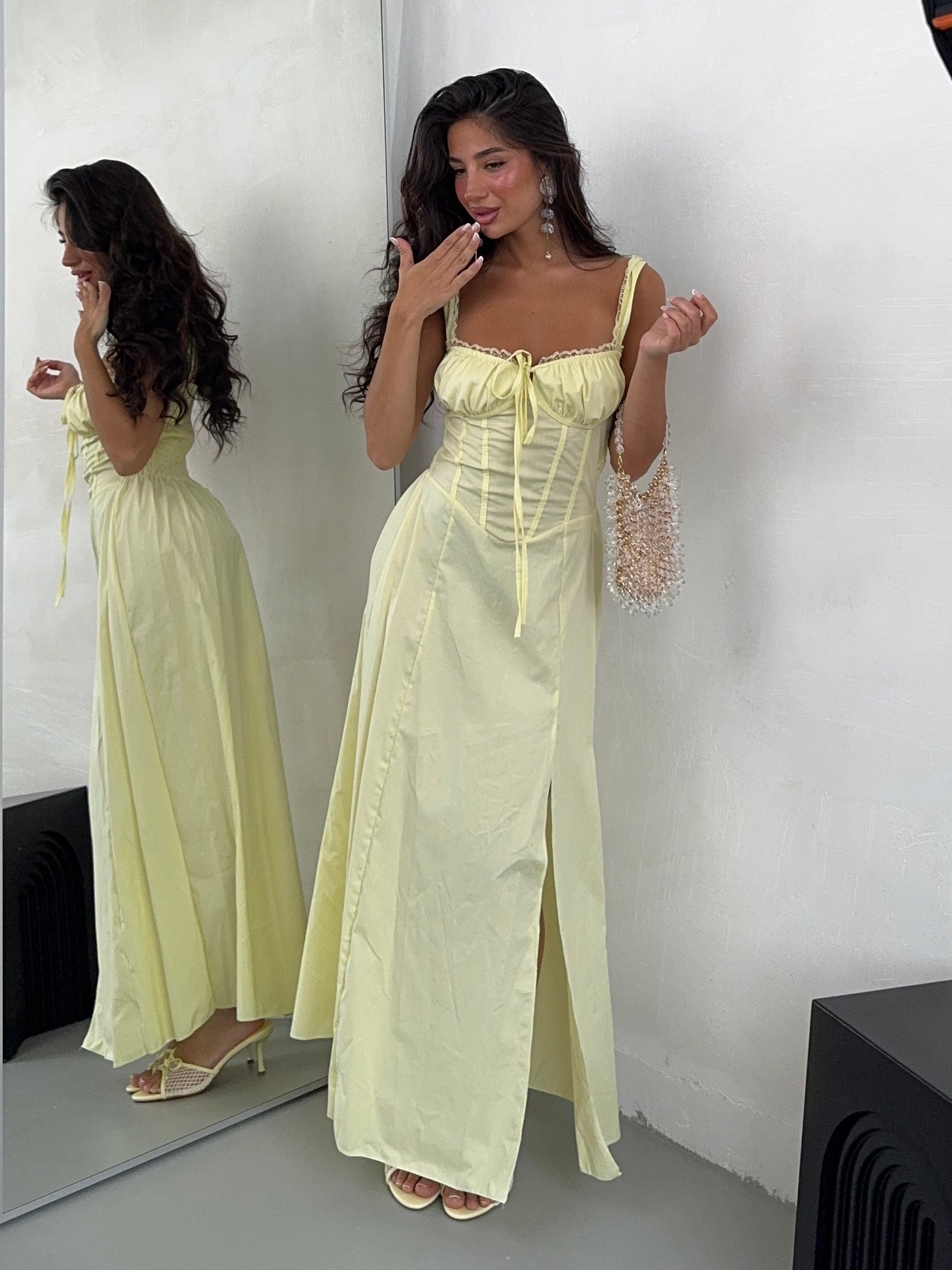 MAXIDRESS GILI GIALLO