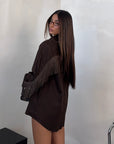 CAMICIA JESSIE MARRONE