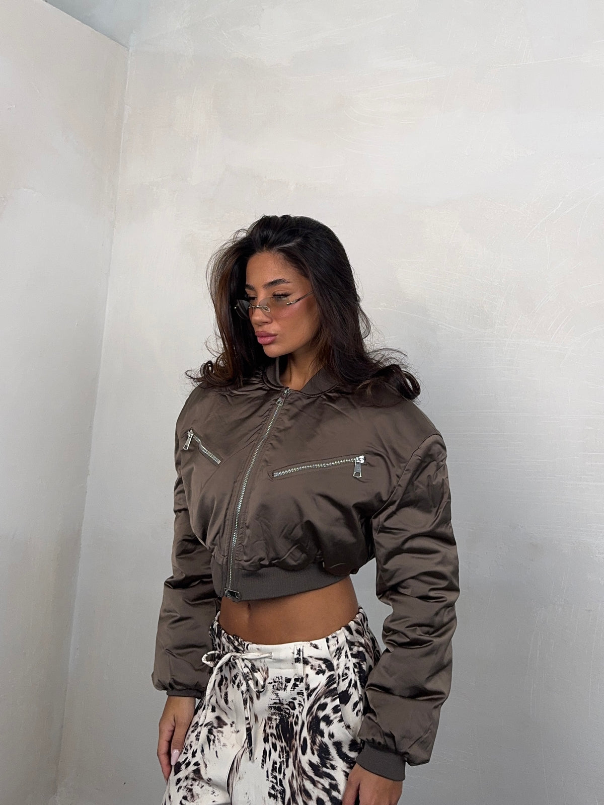 JACKET SILKED FANGO