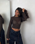 CARDIGAN INCROCIATINA CHOCO