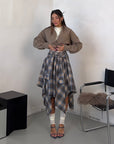 SKIRT ALGODON AZZURRO