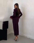DRESS PURPLE PLUM