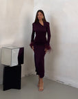 DRESS PURPLE PLUM