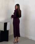 DRESS PURPLE PLUM
